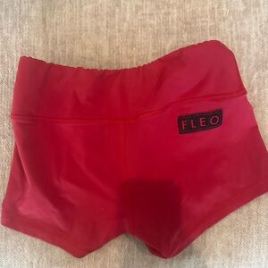 Red Fleo Shorts